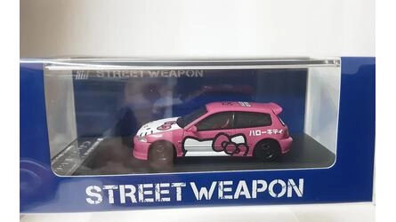 STREET WARRIOR 1/64 - HONDA CIVIC EG6 - HELLO KITTY - PINK