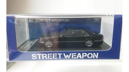 STREET WARRIOR 1/64 - MERCEDES BENZ S600 ( W140) - BLACK