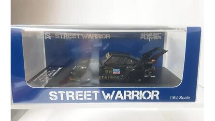STREET WARRIOR 1/64 - PORSCHE RWB 993 - HIGH TAIL - BLACK
