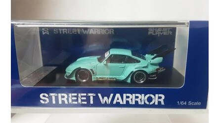 STREET WARRIOR 1/64 - PORSCHE RWB 993 - NOCTILUCENT -  BLUE