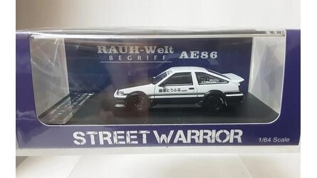 STREET WARRIOR 1/64 - TOYOTA RWB A86 - BLACK HOOD - BLACK / 