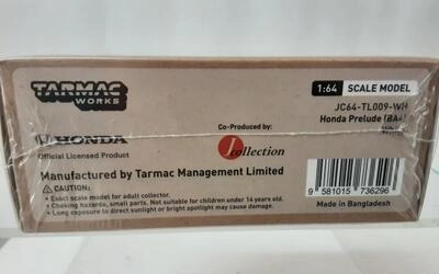 TARMAC 1/64 - HONDA PRELUDE  (BA4) - WHITE