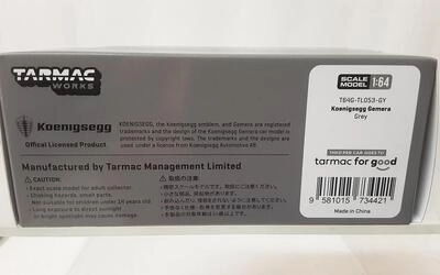 TARMAC 1/64 - KOENIGSEGG GEMERA - GREY