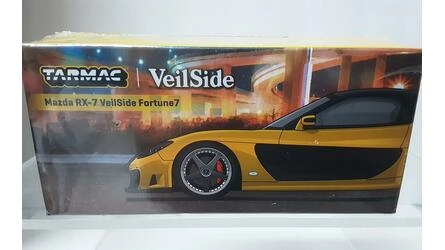 TARMAC 1/64 - MAZDA RX-7 VAILSIDE FORTUNE 7 - YELLOW/BLACK