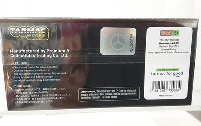 TARMAC 1/64 - MERCEDES AMG GT3 - Nº 888  12H BATHURST 2025