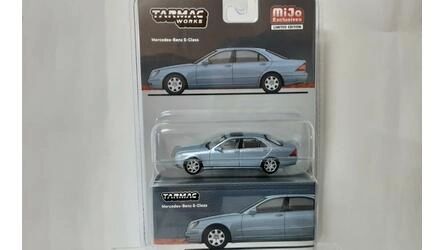 TARMAC 1/64 - MERCEDES BENZ S CLASS - HORIZON BLUE METALLIC