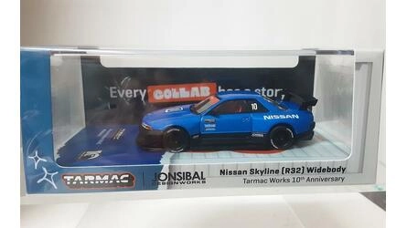TARMAC 1/64 - NISSAN SKYLINE (R32) WIDEBODY - BLUE