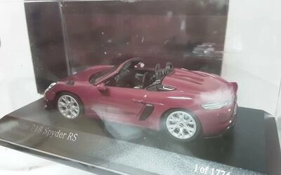 TARMAC 1/64 - PORSCHE 718 SPYDER RS - RUBY STAR NEO