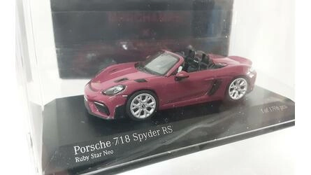 TARMAC 1/64 - PORSCHE 718 SPYDER RS - RUBY STAR NEO