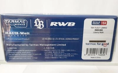 TARMAC 1/64 - PORSCHE RWB 993 LIBERTY WALK - BLUE