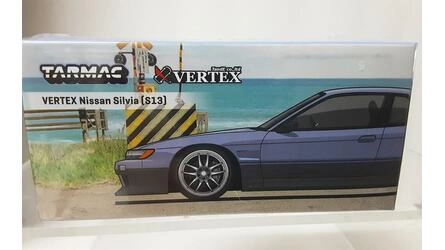 TARMAC 1/64 - VERTEX NISSAN SILVIA (S13) - BLUE / GREY