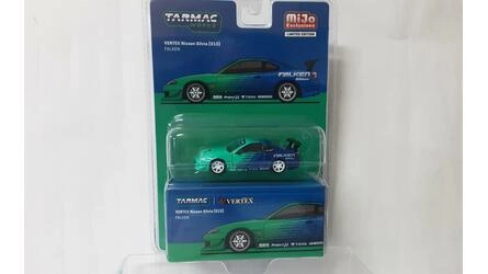 TARMAC 1/64 - VERTEX NISSAN SILVIA (S15) - FALKEN - BLUE/GRE