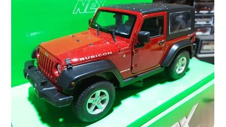 WELLY 1/24 -  JEEP WRANGLER RUBICON HARD TOP - 2007 - RED