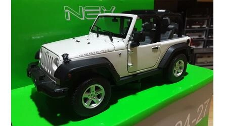 WELLY 1/24 -  JEEP WRANGLER RUBICON OPEN - 2007 - WHITE