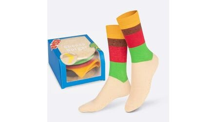 EAT SOCKS CHEESE BURGER 