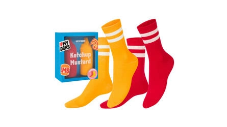 EAT SOCKS KETCHUP MUSTARD 