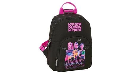 MOCHILA NEGRA KPOP  25CM 