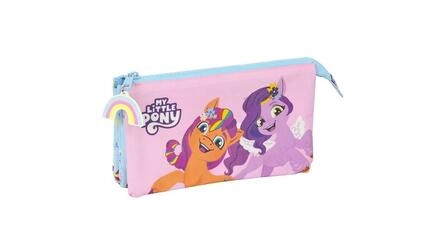 ESTOJO WILD  FREE MY LITTLE PONY TRIPLE 