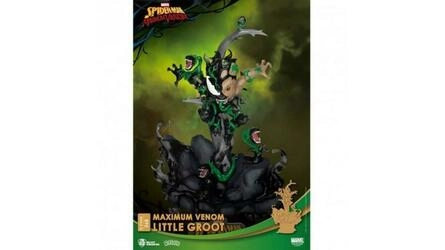 FIGURA MARVEL DIORAMA VENOM LITTLE GROOT 
