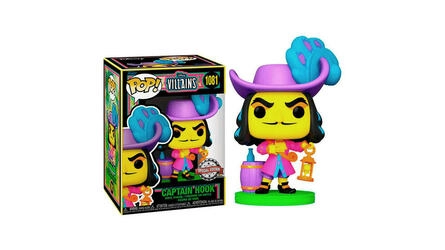 FUNKO POP DISNEY VILLANS 1081 BLACK LIGHT HOOK 