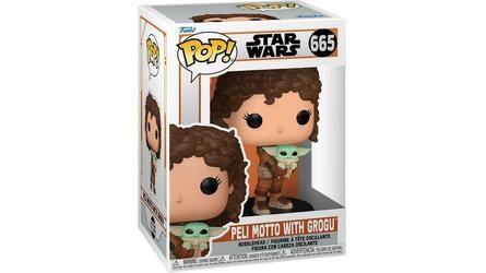FUNKO POP 665 STAR WARS MANDALORIAN 9 PELI MOTTO WITH GROGU 