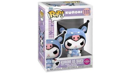 FUNKO POP 111 HELLO KITTY KUROMI AS BAKU FLOCKED 