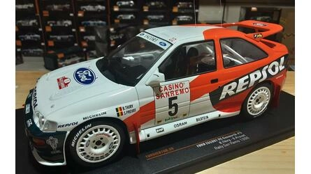 IXO 1/18 - FORD ESCORT RS COSWORTH - Nº 5 REPSOL - RALLY SAN