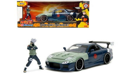 JADA 1/24 1995 MAZDA RX-7 1993  KAKASHI HATAKE BLUE GREEN