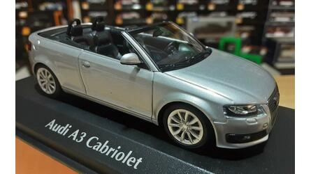 MAXICHAMPS 1/43 - AUDI A3 CABRIOLET - 2007 - SILVER METALIC