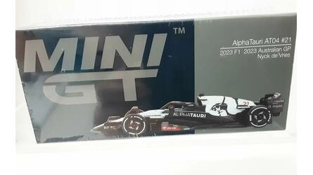 MINI GT 1/64 - ALPHA TAURI AT04 - Nº 21 NYCK DE VRIES - 2023