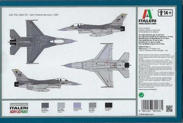 ITALERI 1/72 - F 16 C/D NIGHT FALKEN - PLASTIC KIT