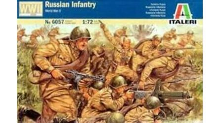 ITALERI 1/72 - WW II RUSSIAN INFANTARY - PLASTIC KIT