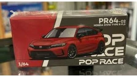 POP RACE 1/64 - HONDA CIVIC TYPE R FL5 - RED