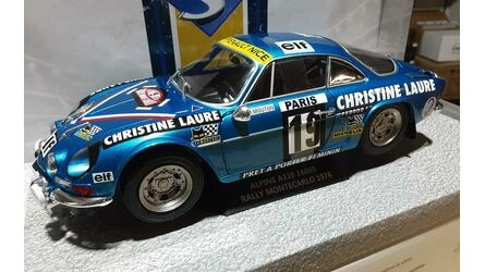 SOLIDO 1/18 - ALPINE RENAULT A110 1600S - Nº 19 RALLY MONTE 