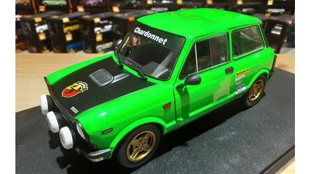 SOLIDO 1/18 - AUTOBIANCHI A 112 ABARTH MK V - 1980 - GREEN /