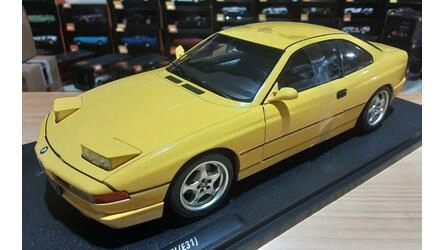 SOLIDO 1/18 - BMW 850 CSI (E31) COUPE - 1992 - DAKAR YELLOW