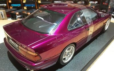 SOLIDO 1/18 - BMW 850 CSI (E31) COUPE - 1992 - DAYTONA VIOLE