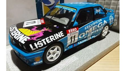 SOLIDO 1/18 -  BMW  E30 M3 - Nº 11 CHAMPION  SEASON BTCC 199