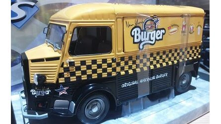 SOLIDO 1/18 - CITROEN  TYPE HY NYC BURGER - 1969 - YELLOW / 