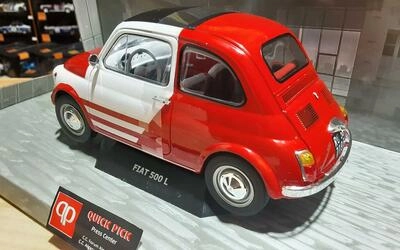 SOLIDO 1/18 - FIAT 500 ABARTH ROBE DI KAPPA - 1965 - WHITE /