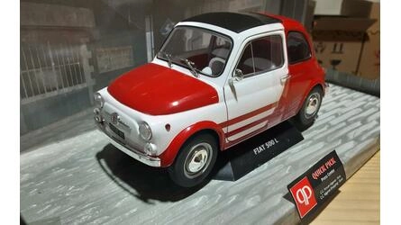 SOLIDO 1/18 - FIAT 500 ABARTH ROBE DI KAPPA - 1965 - WHITE /