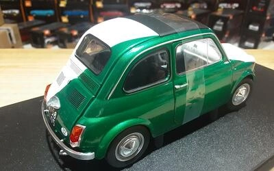 SOLIDO 1/18 - FIAT 500 TRIBUTE ITALIAN LIVERY - 1965 - GREEN