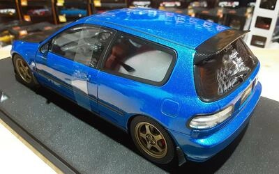 SOLIDO 1/18 - HONDA CIVIC (EG6) SIR II WORKS - COBALT BLUE P