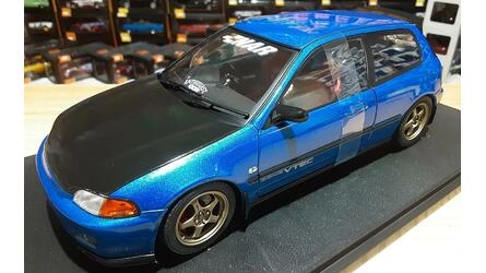SOLIDO 1/18 - HONDA CIVIC (EG6) SIR II WORKS - COBALT BLUE P
