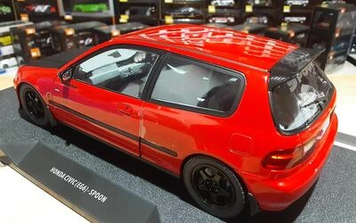 SOLIDO 1/18 - HONDA CIVIC (EG6) SPOON VERSION - 1991 - RED