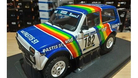 SOLIDO 1/18 -  LADA NIVA - Nº 182 RALLY PARIS DAKAR 1984