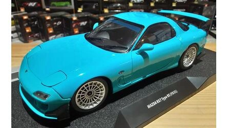 SOLIDO 1/18 - MAZDA RX7 FD3RS SOLIDO WORKS - 1999 - NEON BLU