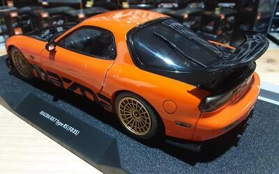 SOLIDO 1/18 - MAZDA RX7 FD3RS SOLIDO WORKS - 1999 - ORANGE