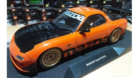 SOLIDO 1/18 - MAZDA RX7 FD3RS SOLIDO WORKS - 1999 - ORANGE