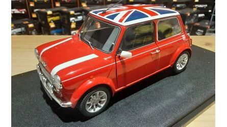SOLIDO 1/18 - MINI COOPER SPORT  - 1998 - RED  FLAG